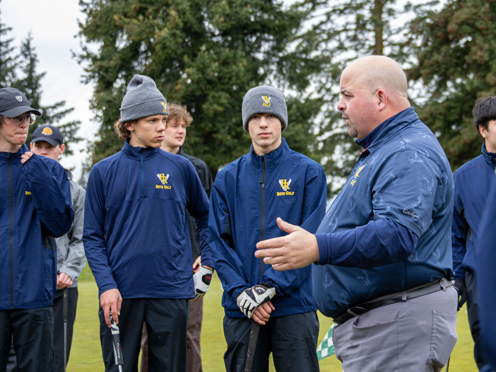 HRV boys third again in NWOC golf play